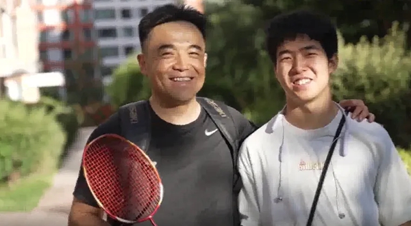 劉建波、劉傲寒父子。北航供圖