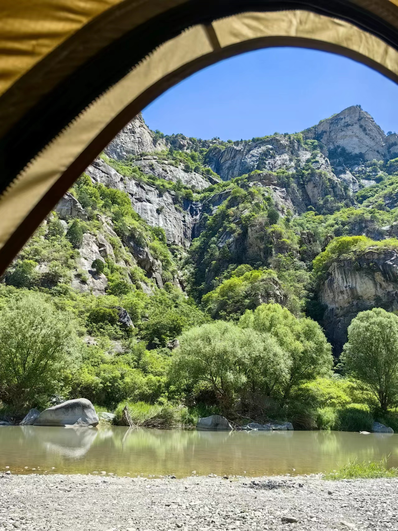 北京懷柔白河灣。受訪者供圖